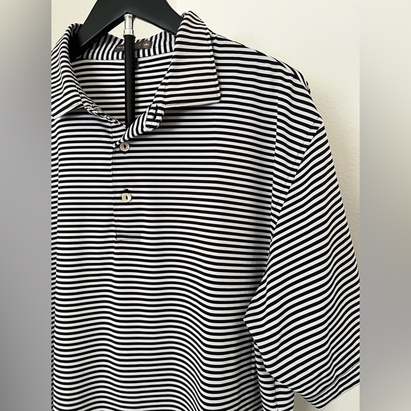 ⛳🏌️‍♂️ Peter Millar Summer Comfort Striped Golf Polo | Men’s XL - Picture 5 of 11